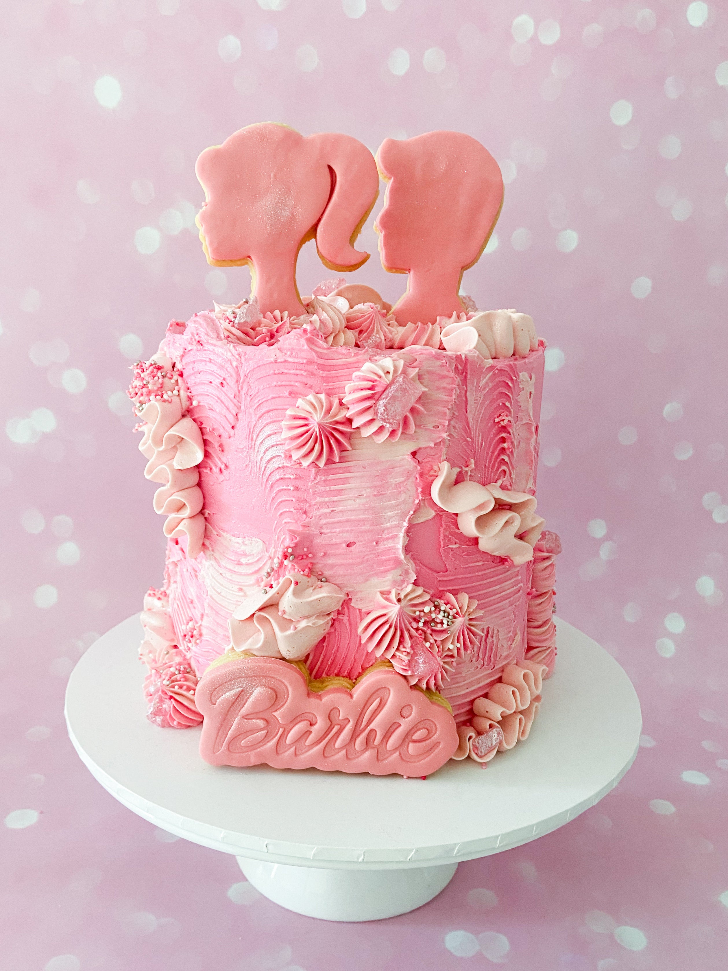 Barbie cookie cake hot sale