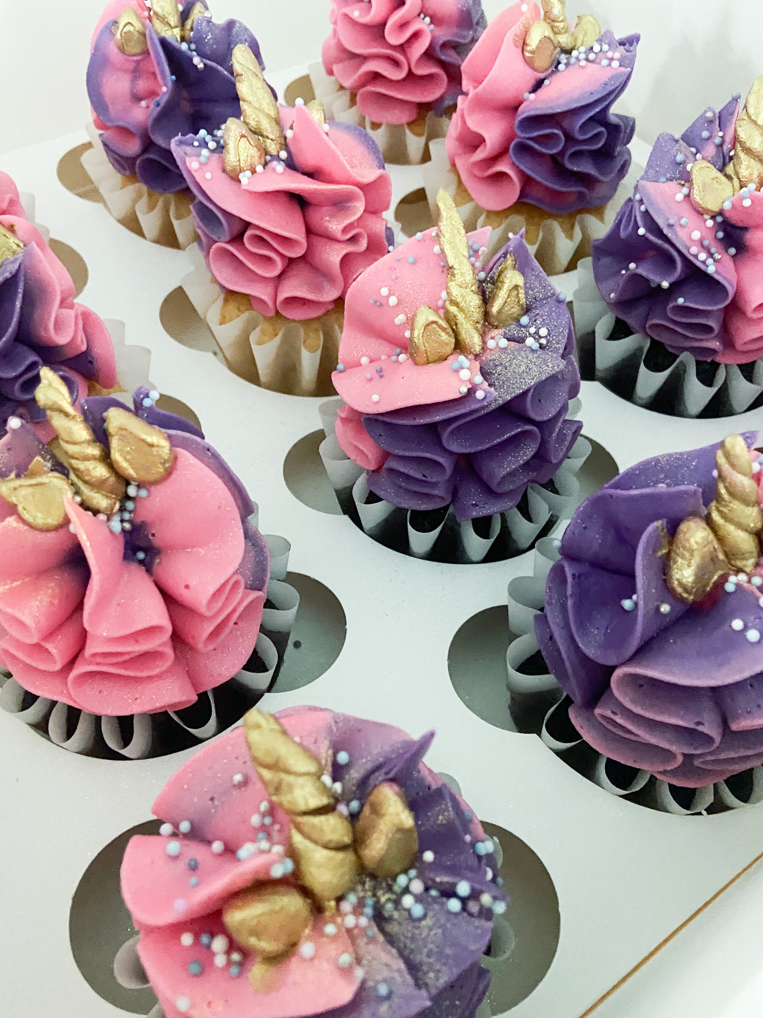 Unicorn Cupcakes minimum 12 (price per cupcake) Frosting Cakery