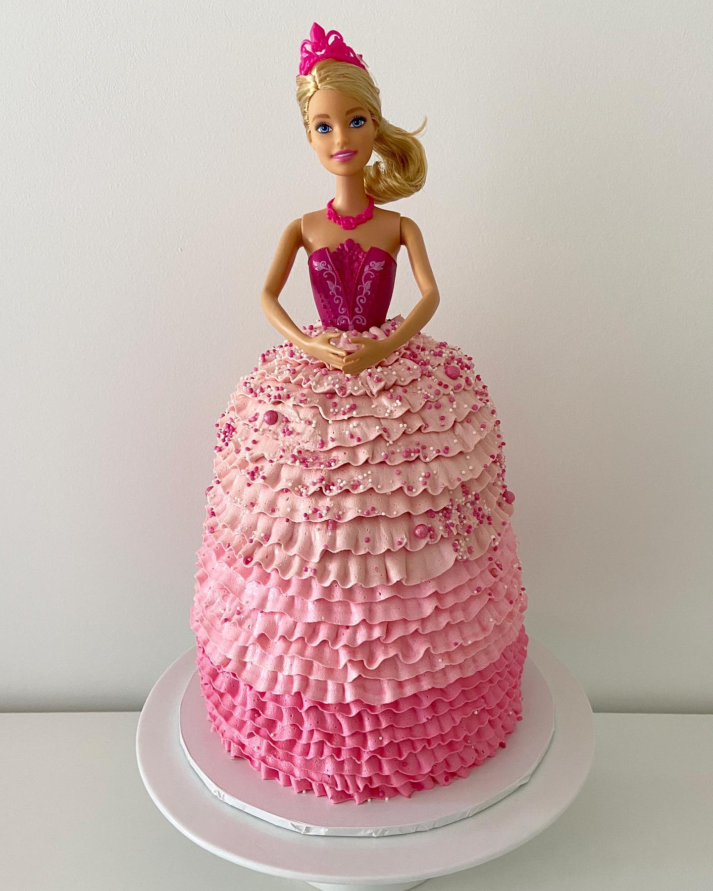 Barbie cake decorating playset and doll 2025